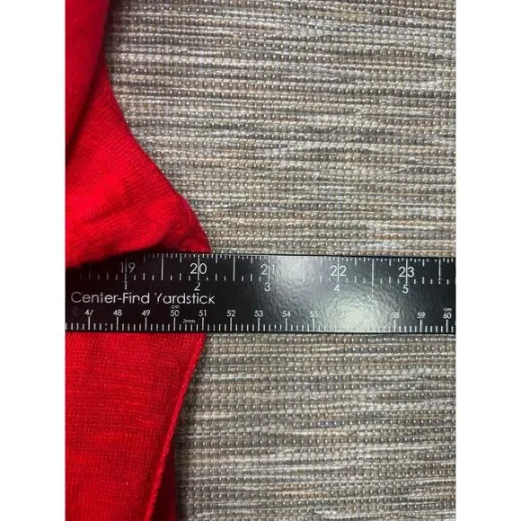 J. Jill Linen Cardigan Sweater Womens M Red Short Sleeve Soft Knit Button Front - Picture 6 of 6